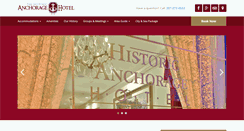 Desktop Screenshot of historicanchoragehotel.com