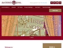 Tablet Screenshot of historicanchoragehotel.com